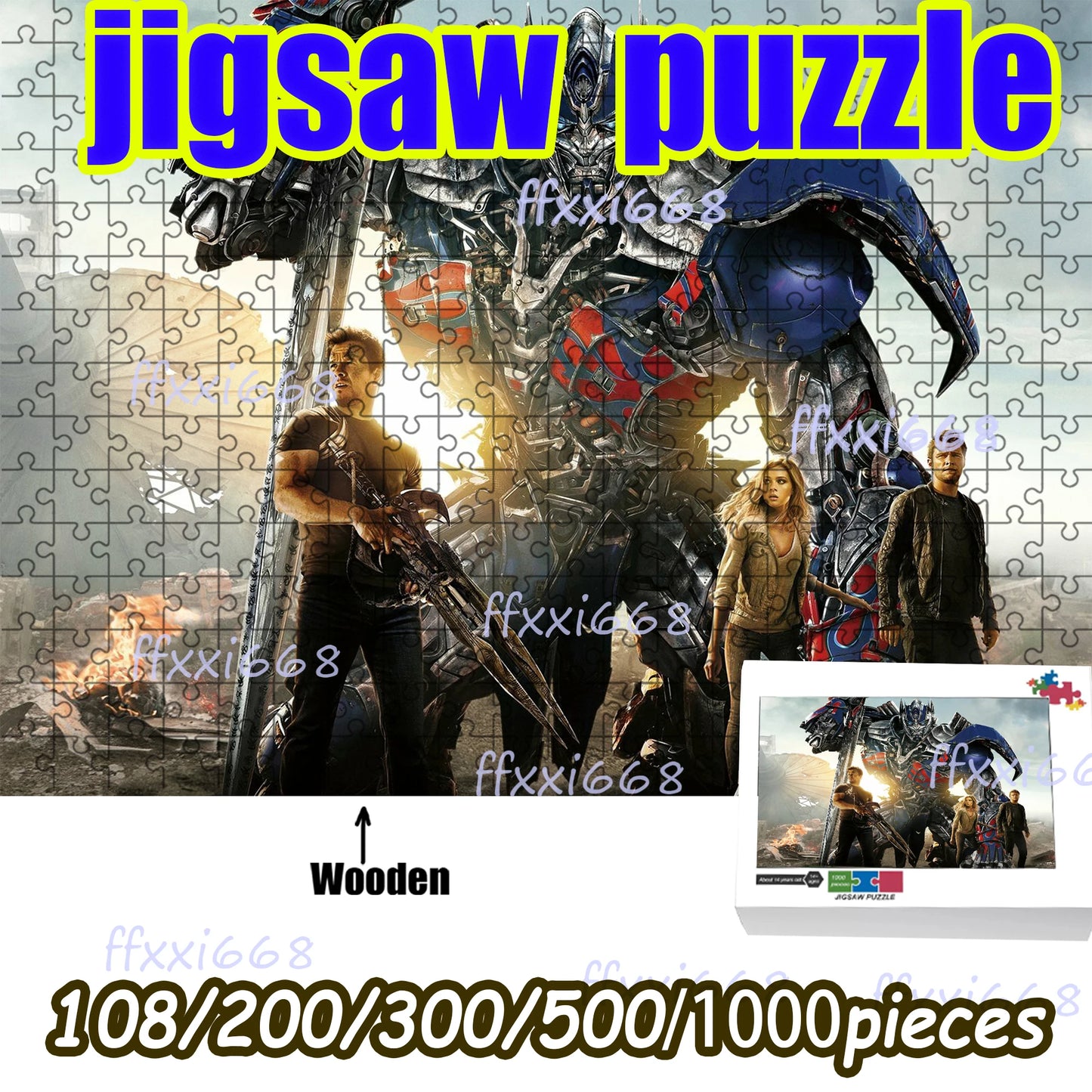 Transformers-Puzzle, limitierte Edition – 1000 Teile