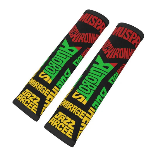 Transformers-Gürtel – Buntes Rasta-Autobots-Schriftzugdesign