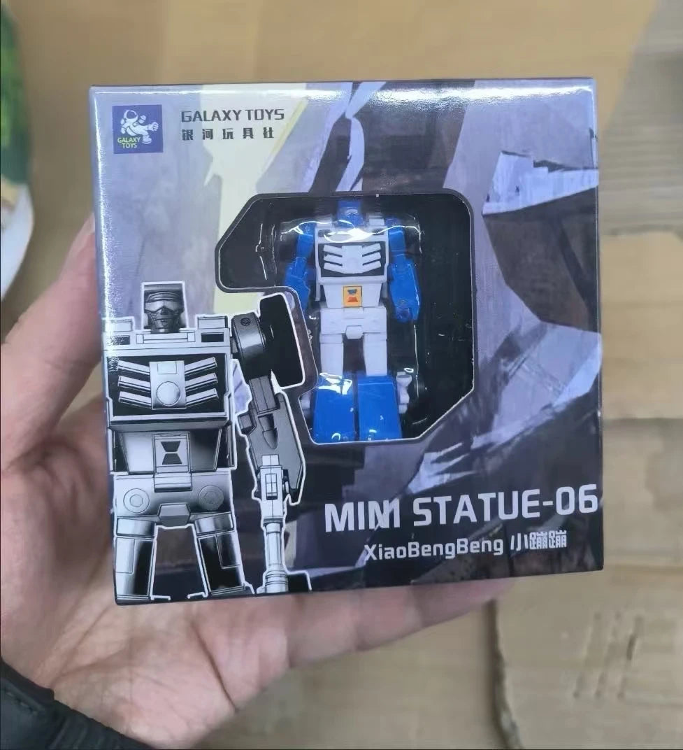Transformers G1 Mini-Figur Blau und Weiß — Überraschungsstatue im Taschenformat