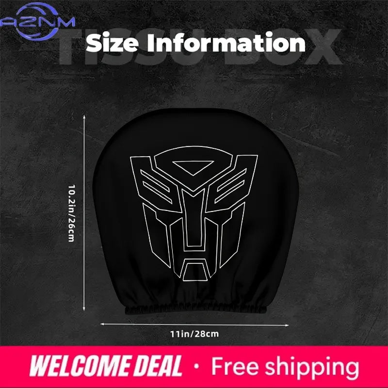 Transformers-Kopfstützenbezug mit Autobot — 2er-Set Sitzschutz fürs Auto