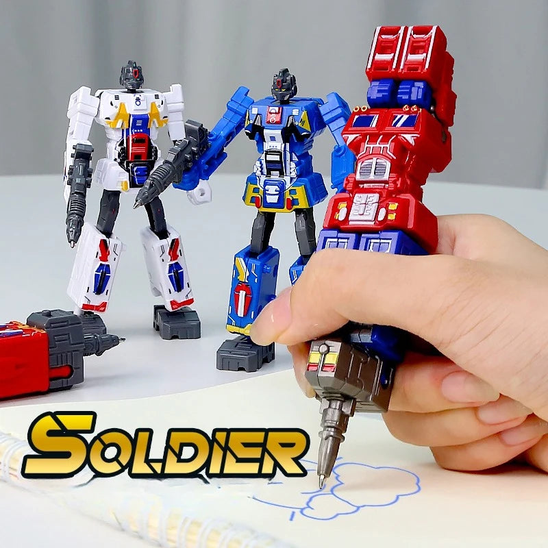 Transformers-2-in-1-Spielzeug – Roter und gelber Stift