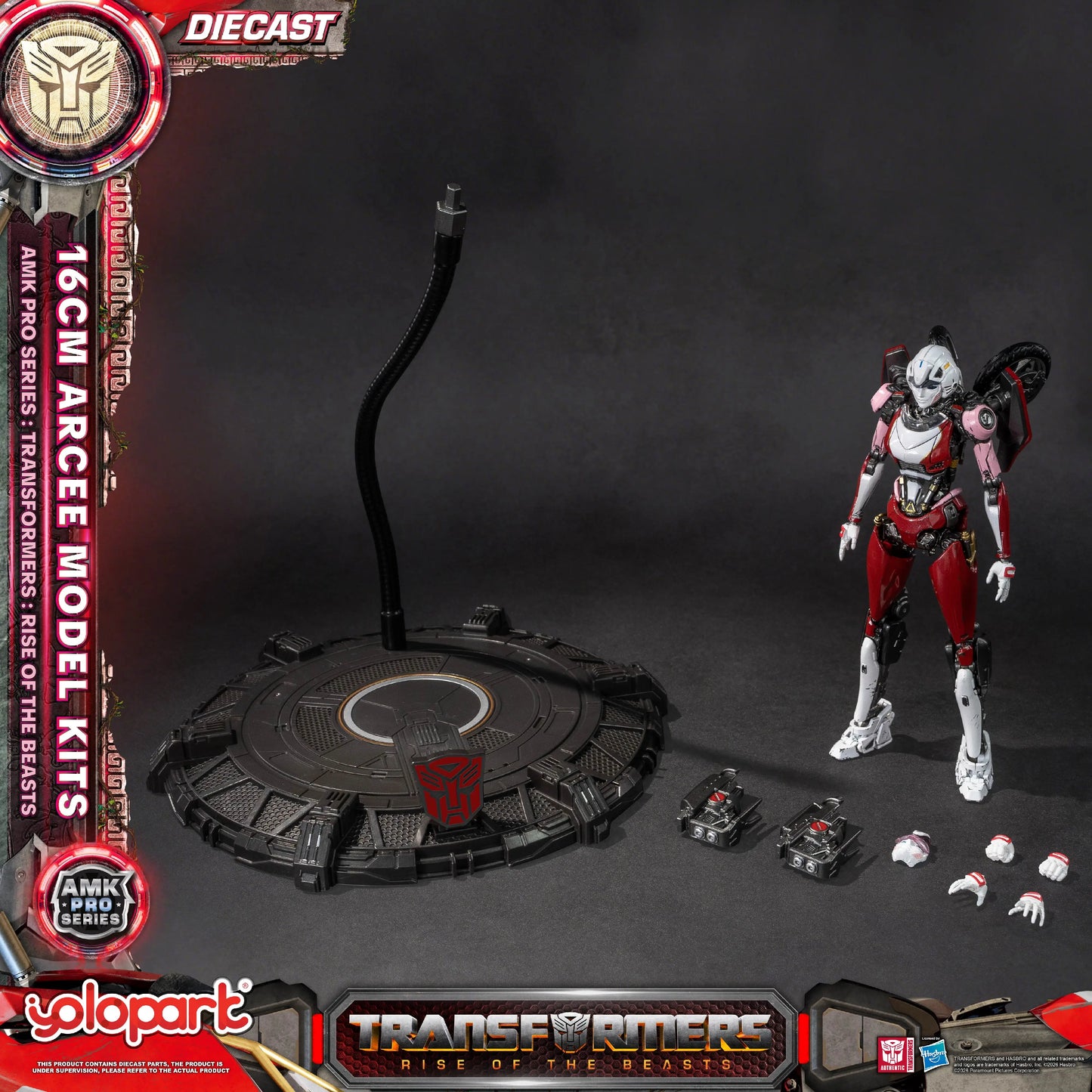 Figurine Transformers Arcee 16cm — Rise of the Beasts AMK Pro Kit