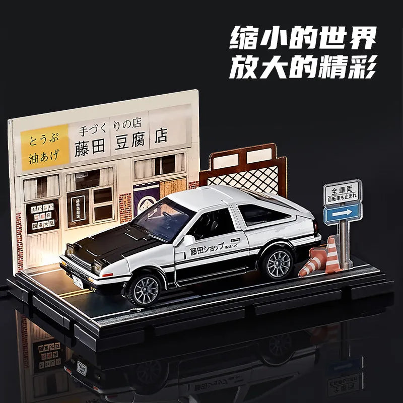 Transformers-AE86-Initial-D-Figur — Deformierter Roboter im Tofu-Shop-Design