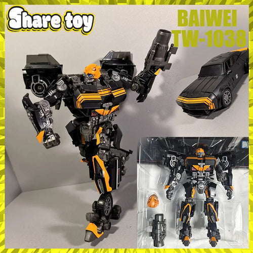 Transformers-Figur Bumblebee Black Bee TW1038 — Schwarze und orangefarbene Krieger-Edition
