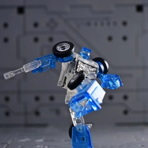 Transformers G1 Mini-Figur Transzulentes Blau — Chromstatue in limitierter Edition