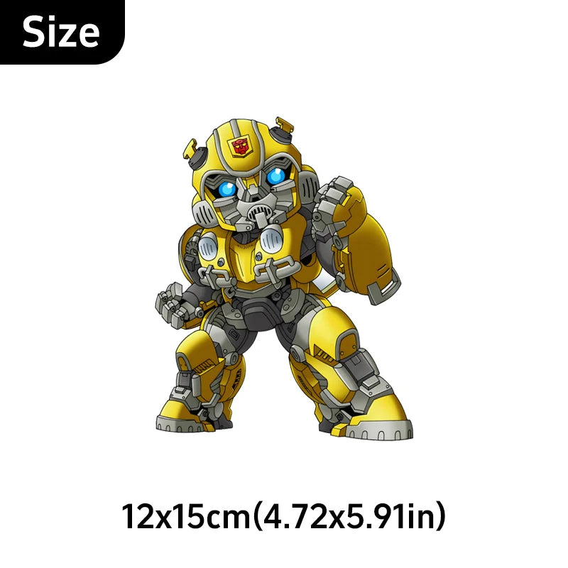 Transformers-UV-Aufkleber Bumblebee — Dreieckiger Aufkleber für die Autoscheibe