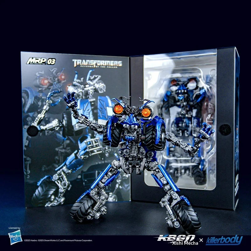 Transformers-Figur einer verchromten Spinnenkreatur – Dark of the Moon Prestige-Edition