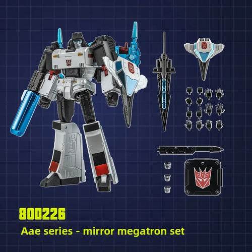 Transformers-Figur Megatron AAE-Spiegel – Shattered-Glass-Universum in Weiß und Blau