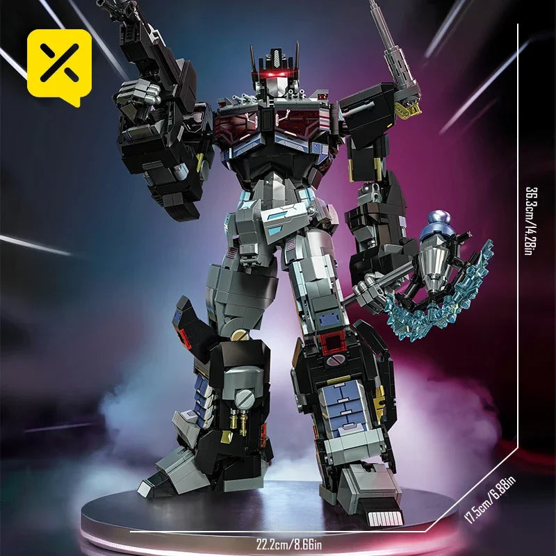 Transformers-Bausteine Nemesis Knight — Dunkler Optimus Prime zum Bauen, 1886 Teile