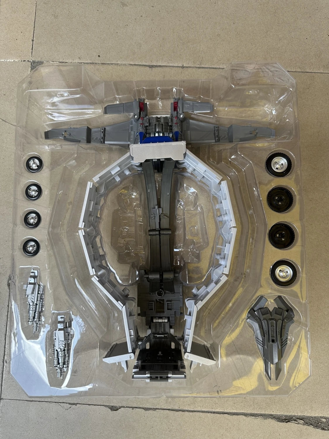 Transformers-Zubehör CY01-Anhänger — Silberne Struktur, kompatibel mit TW1022