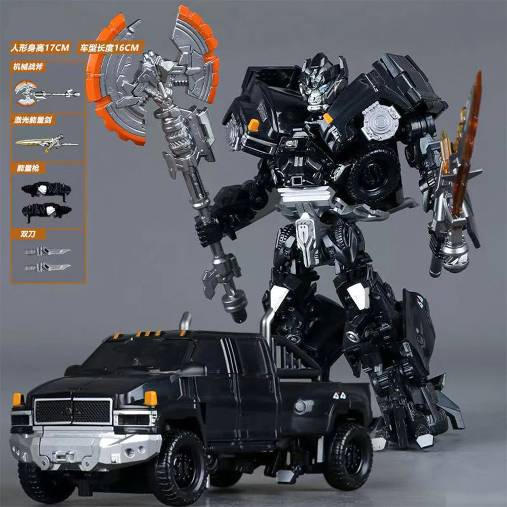 Transformers-Ironhide-Figur TW-1026 — Dunkle Legierung im Experten-Robotermodus