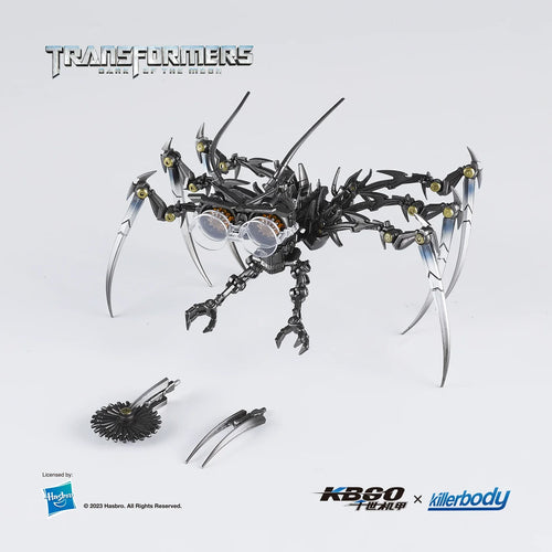 Transformers-Figur einer verchromten Spinnenkreatur – Dark of the Moon Prestige-Edition