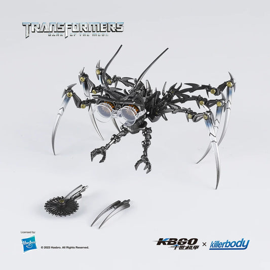 Transformers-Figur einer verchromten Spinnenkreatur – Dark of the Moon Prestige-Edition