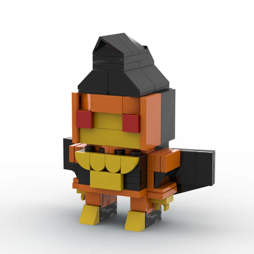 Transformers-Figur Divebomb – brauner und orangefarbener Brick, Predacon-Kondor