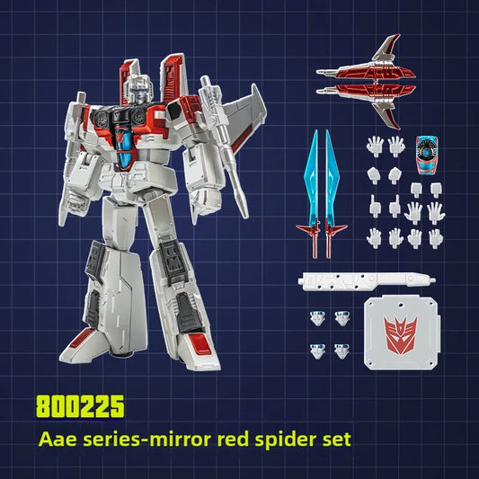 Transformers-Figur Starscream AAE-Spiegel – Shattered-Glass-Universum in Weiß