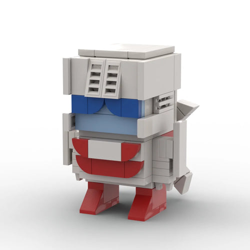 Transformers-Figur Blades – weiß-rot-blauer Brick-Protectobot-Hubschrauber