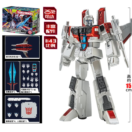 Figurine Transformers Starscream Shattered Glass — Robot Articulé 16cm