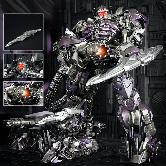 Transformers-Figur Shockwave Shockblast — Roboter im Kinostil mit roter LED-Auge