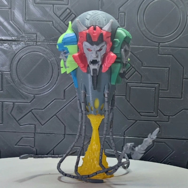Transformers-Büste, mehrfarbiger Dämon – Kreatur mit fünf Gesichtern, Prestige-Edition