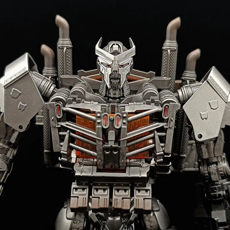 Transformers-Figur Scourge mit Schwert im Mondlicht TW1031 — Verchromter Kampfmodus als Sattelzug