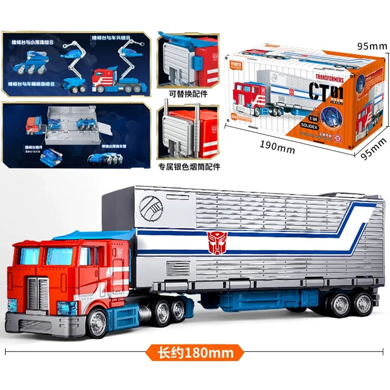 Transformers-Lkw Optimus Prime CT01 – roter und weißer Autobot-Sattelzug