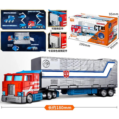 Transformers-Lkw Optimus Prime CT01 – roter und weißer Autobot-Sattelzug