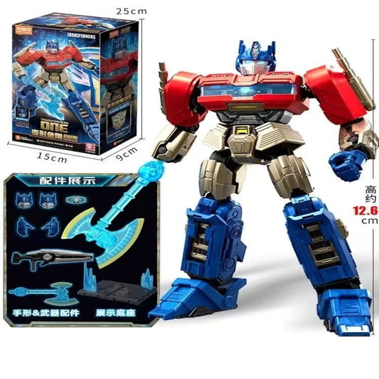 Transformers-Figur Optimus Prime 2, Brick-Edition – Sammlerbox in Blau und Rot