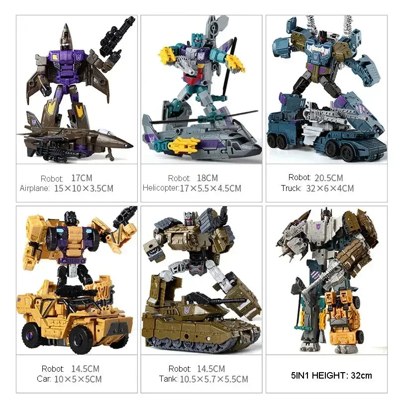 Transformers-Figur Bruticus HaiZhiXing — Vollständiger KO-Kombinierer aus fünf Robotern