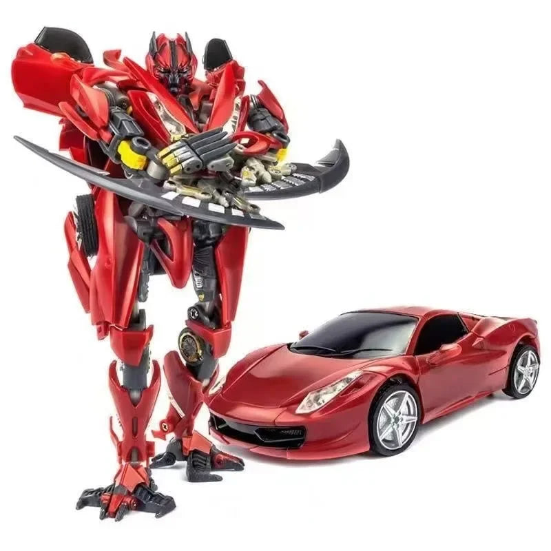 Transformers-Dino-Figur BS-01 Übergroß — Rote sportliche KO-Version aus Dark of the Moon