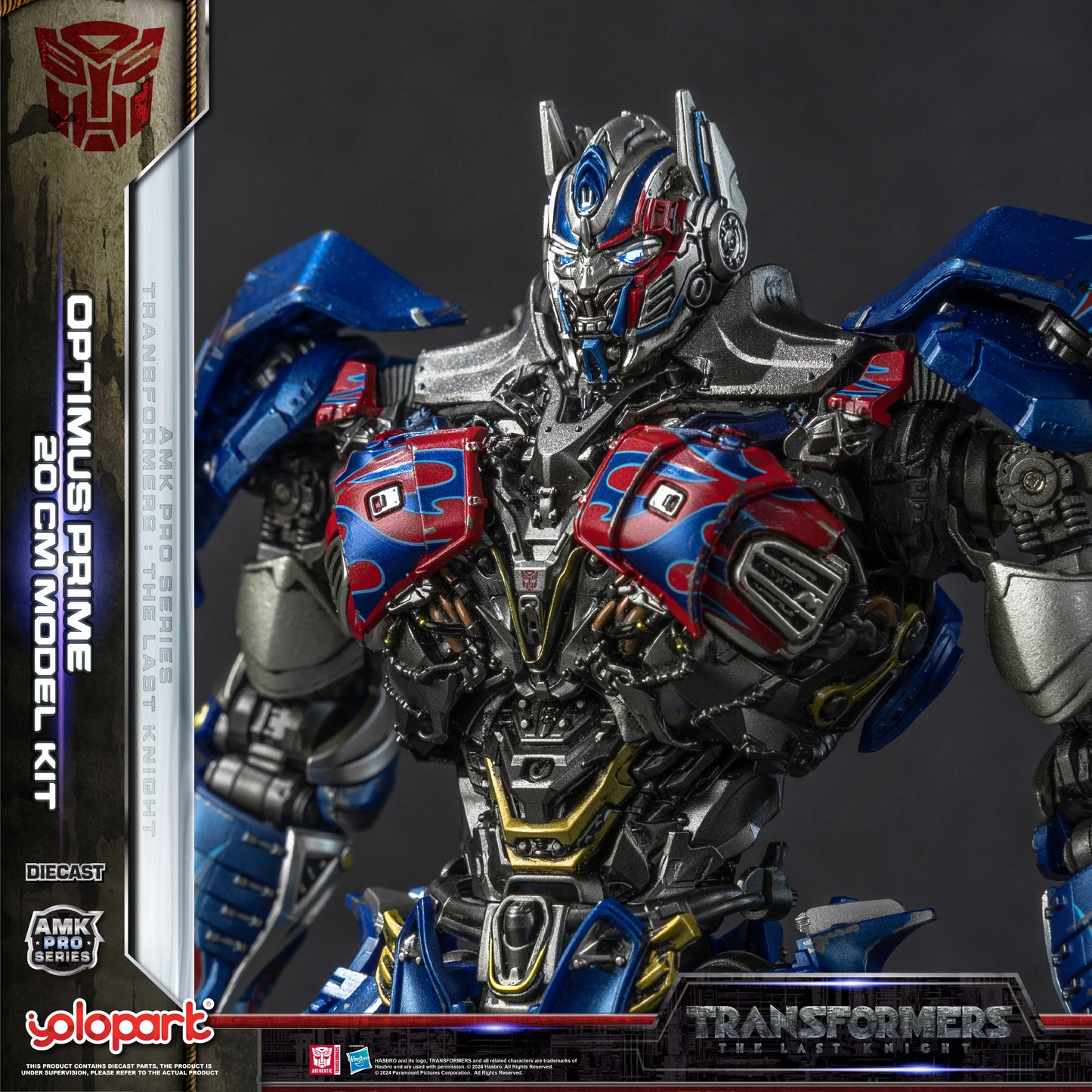 Transformers-Optimus-Prime-Modellbausatz — YOLOPARK-Kit aus The Last Knight, Zusammenbau, 20cm