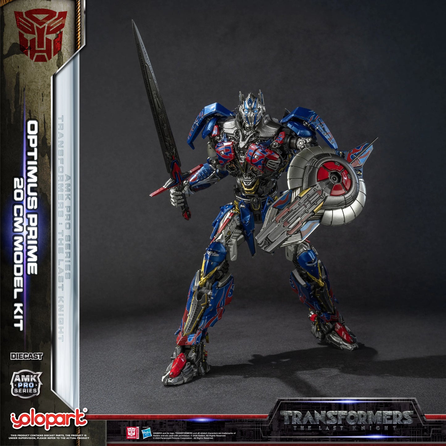 Transformers-Optimus-Prime-Modellbausatz — YOLOPARK-Kit aus The Last Knight, Zusammenbau, 20cm