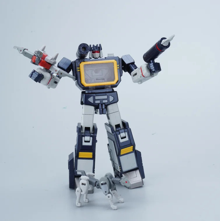 Transformers-Soundwave-Figur Newage H21 — Kleine KO-G1-Version mit integrierter Kassette