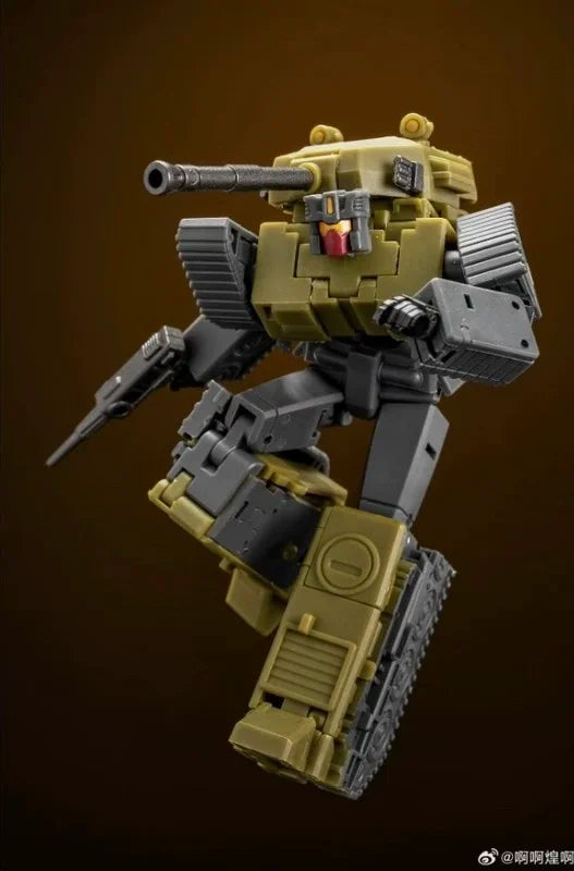 Transformers-Figur Brawl MS-B51R — Kaki-Sturmpanzer Heavy Gunner