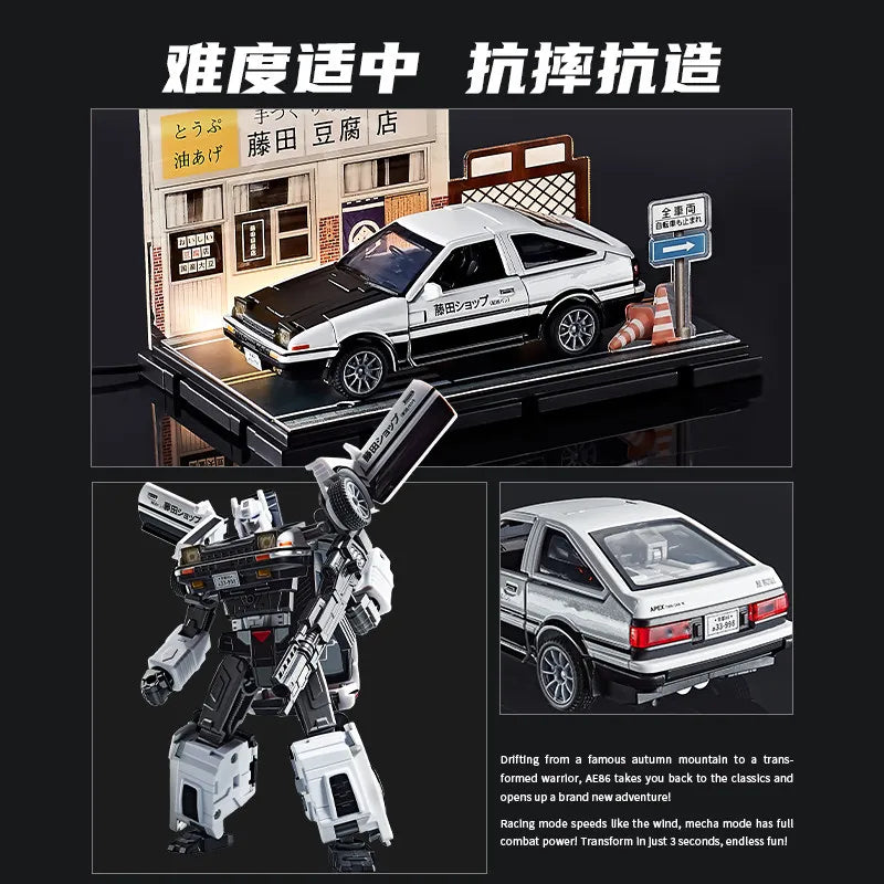 Transformers-AE86-Initial-D-Figur — Deformierter Roboter im Tofu-Shop-Design