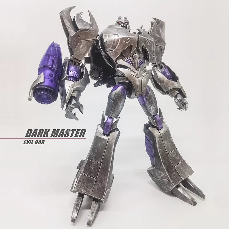 Transformers-Megatron Dark Master APC — Beschädigte Prime-Version mit Kampfspuren