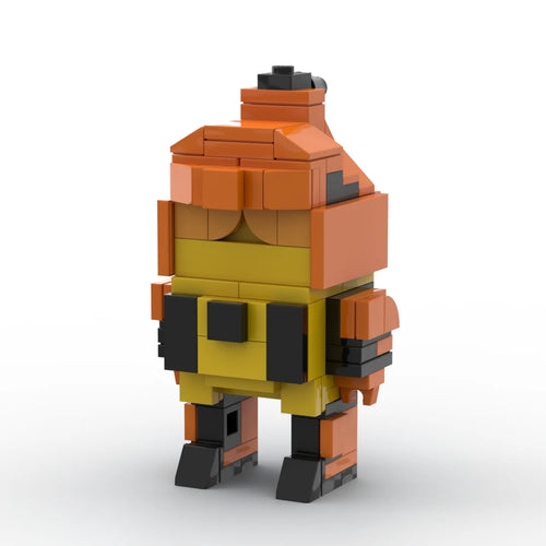 Transformers-Figur Headstrong – orange-goldener Brick-Rhinozeros als Predacon