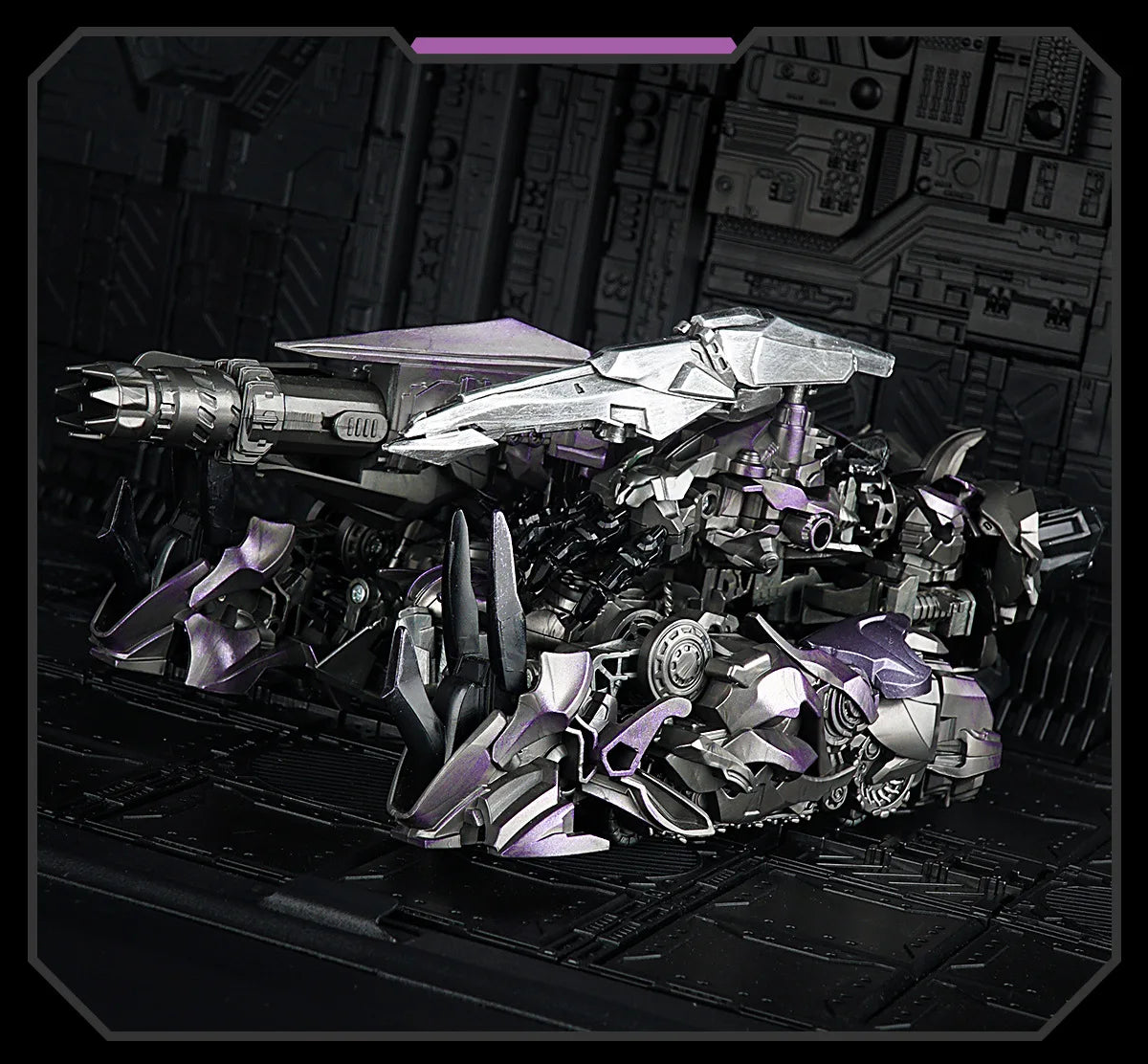 Transformers-Figur Shockwave Shockblast — Roboter im Kinostil mit roter LED-Auge