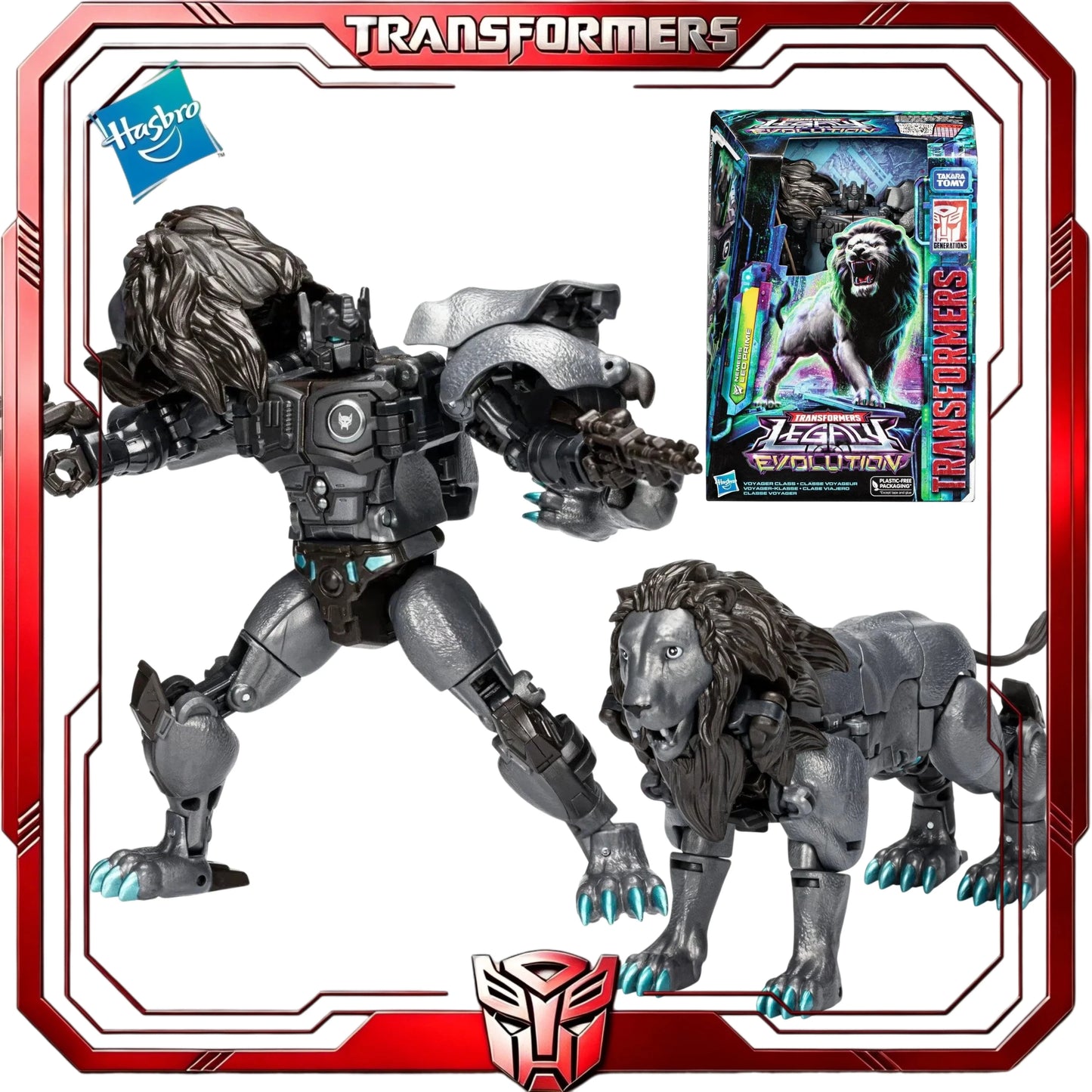 Transformers-Figur Nemesis Leo Prime — Legacy Evolution Maximal-Löwenroboter für Sammler