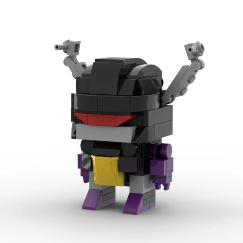 Transformers-Figur Shrapnel 2.0 – dunkelgrau-violetter Brick-Insecticon