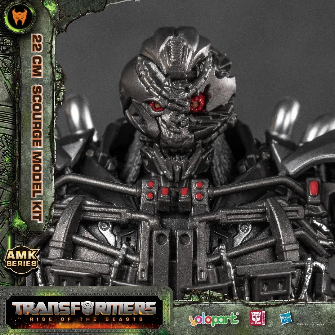 Transformers-Figur Scourge 22 cm – Detaillierter AMK-Modellbausatz „Aufstieg der Bestien“