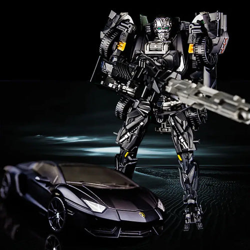 Transformers-Figur Lockdown Aventador — Schwarze Jäger-Silhouette von Lamborghini