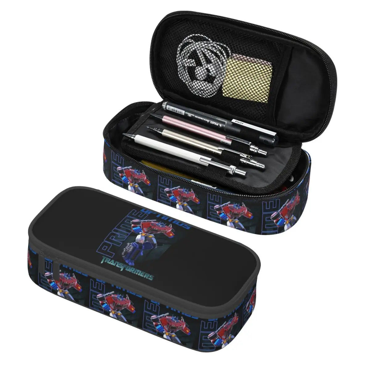 Transformers-Mäppchen – Autobots, blaues Futter mit Mustern