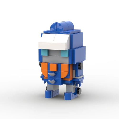 Transformers-Figur Sentinel Prime Chibi – Kompakter blau-weißer Brick-Kommandant