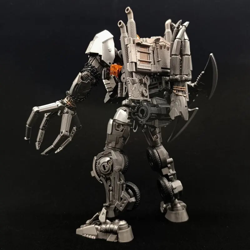 Transformers-Figur Scourge mit Schwert im Mondlicht TW1031 — Verchromter Kampfmodus als Sattelzug