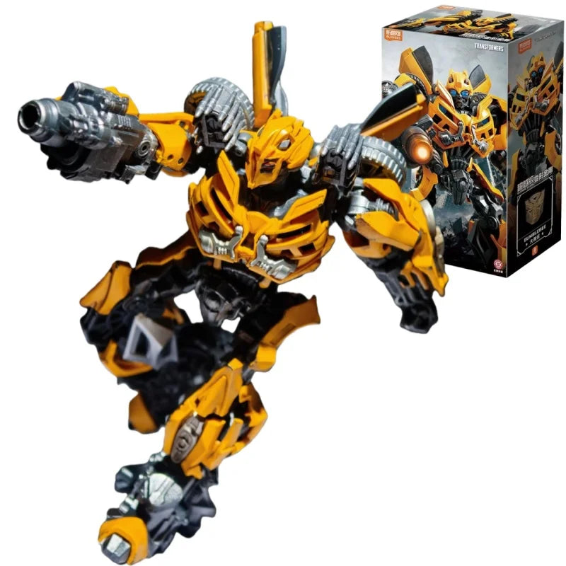 Transformers Bumblebee Blitzwing Figur in Fensterbox – Gelb-schwarzer, wandelbarer Brick-Bausatz