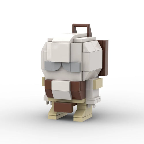 Transformers-Figur Outback Chibi – Weiß-brauner Brick mit runder Silhouette