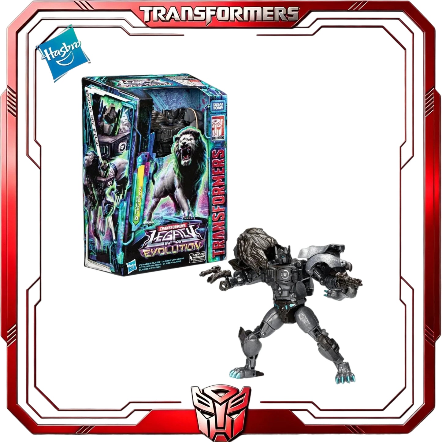 Transformers-Figur Nemesis Leo Prime — Legacy Evolution Maximal-Löwenroboter für Sammler
