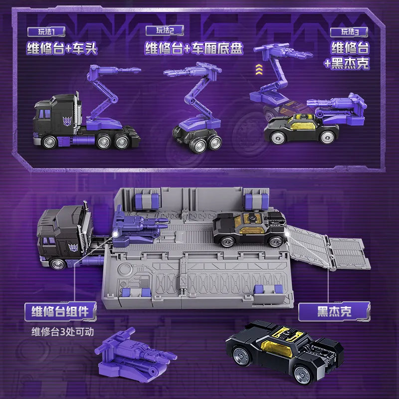 Transformers Motormaster Figur im dunklen Konvoi – Violette Fahrerkabine, CT02 Stunticon-Edition