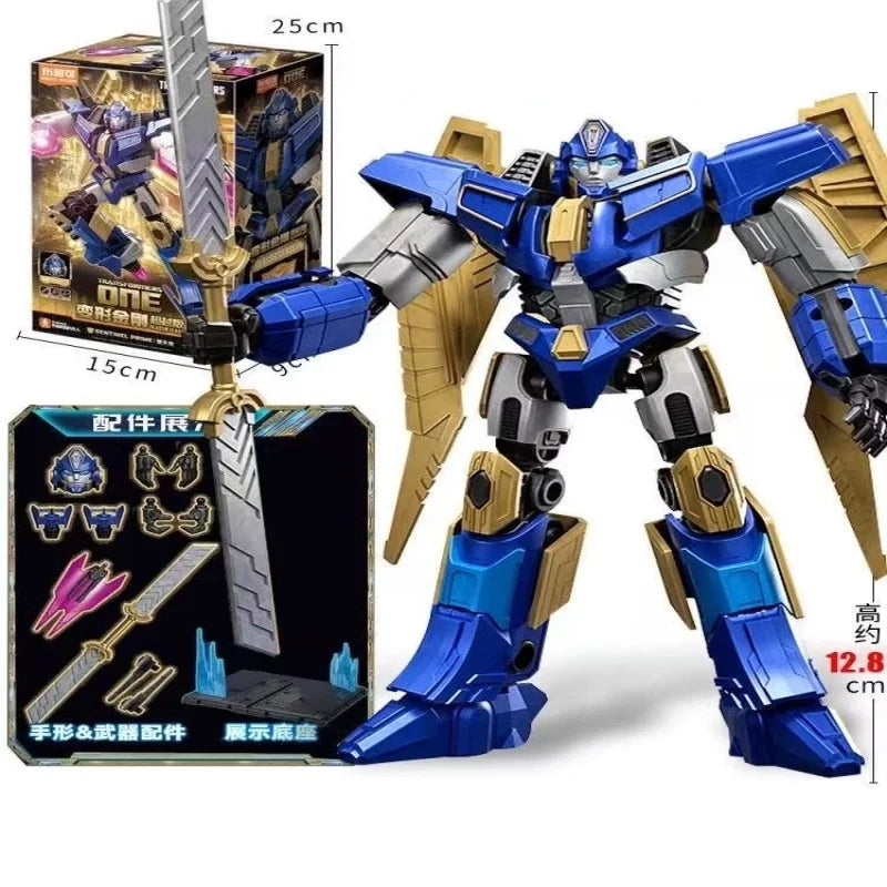 Transformers-Figur Sentinel Prime – goldener Schwertkämpfer, blaue Krieger-Edition
