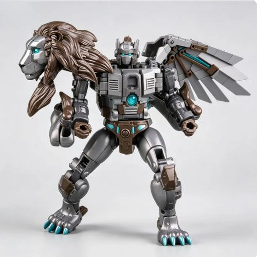 Transformers-Figur Leo Prime Nemesis Voyager — Offizielle Hasbro-Maximal-Ausgabe mit brüllendem Löwen